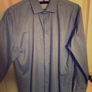 (2) Tommy Hilfiger slim fit non iron shirts